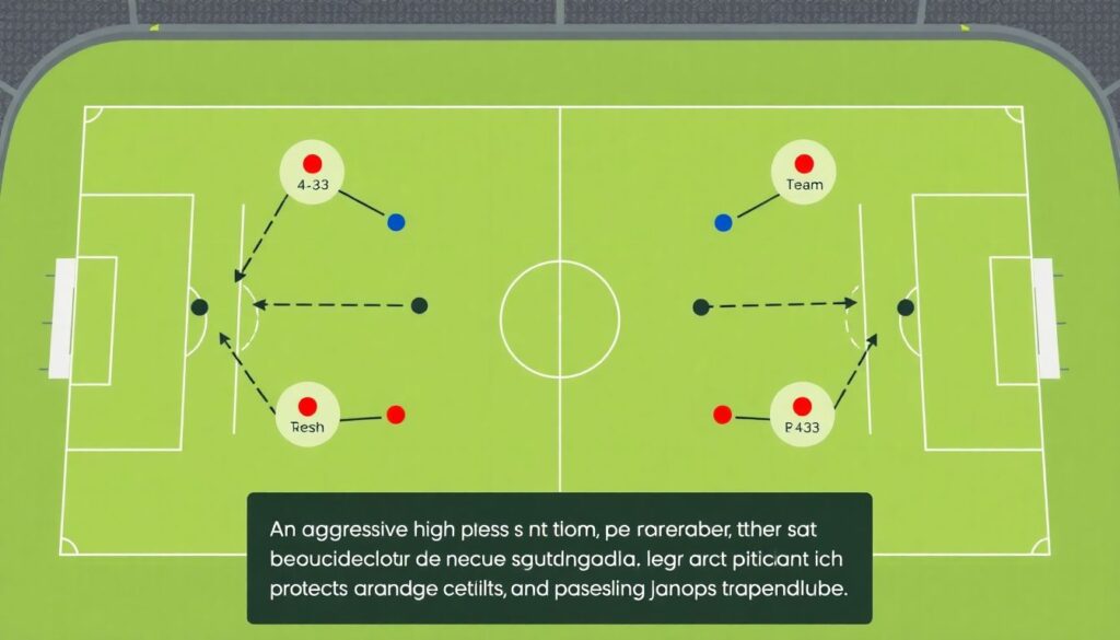 Как реализовать агрессивный футбол: принципы высокого прессинга и компактности схемы 4-3-3 - иллюстрация