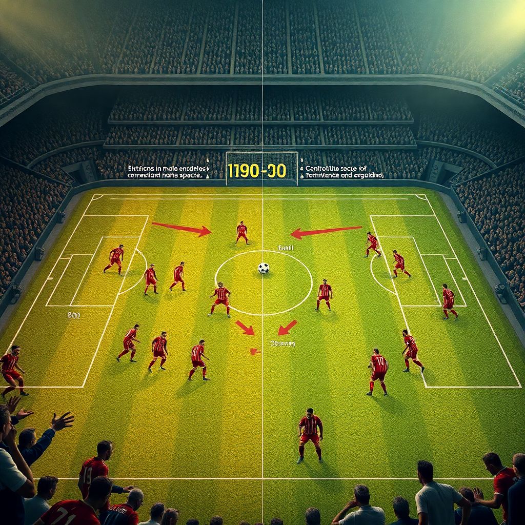 Контроль пространства в футболе: как давить в средней линии и вынуждать ошибки