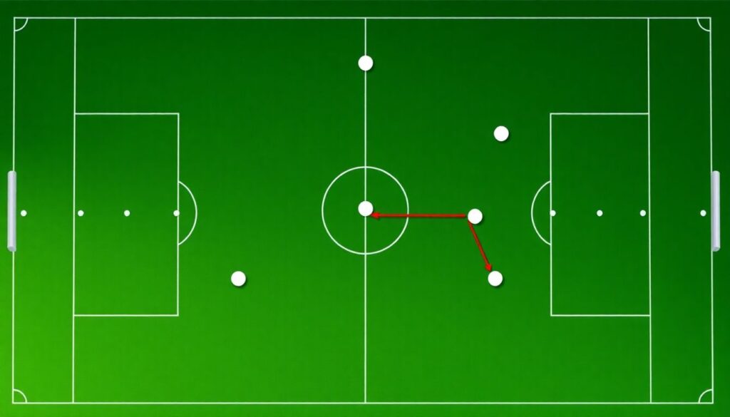 Тактические расстановки для агрессивной игры: 4-2-3-1 против высоких прессингов - иллюстрация