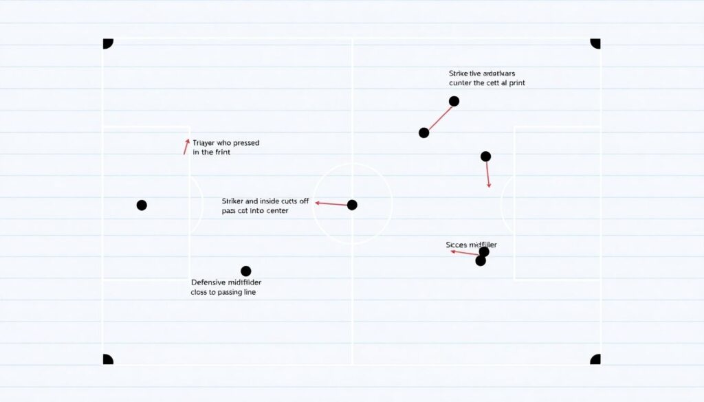 Искусство переходной игры после потери мяча в агрессивном стиле - иллюстрация